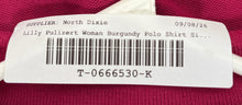 Load image into Gallery viewer, Lilly Pulitzer Womens Burgundy Short Sleeve Collared Polo Shirt Size XS