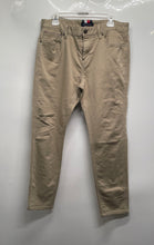 Load image into Gallery viewer, Tommy Hilfiger Mens Beige Flat Front Straight Leg Trouser Pants Size 34/30