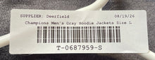 Load image into Gallery viewer, Champion Mens Gray Cotton Blend Long Sleeve Pockets Full-Zip Hoodie Size Large