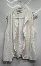 Load image into Gallery viewer, Abercrombie & Fitch Womens White Waist Tie Button Front Vest Size Small