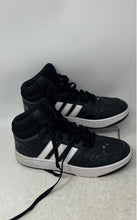 Load image into Gallery viewer, Adidas Boys Hoops Mid GW0402 Black White Lace-Up Sneakers Shoes Size 6