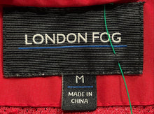 Load image into Gallery viewer, London Fog Womens Red Long Sleeve Collared Hooded Front Full-Zip Jacket Size M