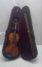 Load image into Gallery viewer, Mendini By Cecilio Brown Right-Handed 4 String Acoustic Violin With Bow In Case