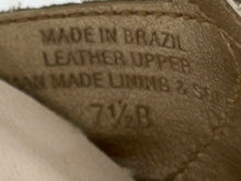 Load image into Gallery viewer, BCBG Womens Gold Glitter Leather Stiletto Heel Ankle Strap Sandals Size 7.5 B