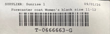 Load image into Gallery viewer, Forecaster Of Boston Womens Black Long Sleeve Double-Breasted Pea Coat Size 12