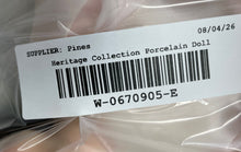 Load image into Gallery viewer, Heritage Collection Pink Brown Hair Collectible Open Eyes Fashion Porcelain Doll