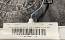 Load image into Gallery viewer, True Religion Mens Black Denim Dark Wash Pockets Casual Skinny Jeans Size 30