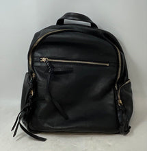Load image into Gallery viewer, Kooba Womens Black Designer Inner Pockets Adjustable Strap Shoulder Backpack