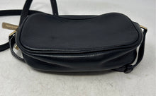 Load image into Gallery viewer, Michael Kors Womens Black Pebbled Leather Adjustable Strap Crossbody Bag