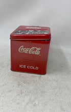 Load image into Gallery viewer, Vintage Coca-Cola Collectible Advertising Drink In Bottles Ice Cold Tin Box