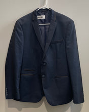 Load image into Gallery viewer, Andrew Fezza Mens Blue Long Sleeve Notch Lapel Two-Button Blazer Size 42S