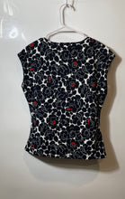 Load image into Gallery viewer, Anne Klein Womens Multicolor Floral V-Neck Pullover Cap Sleeve Blouse Top Size M