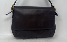 Load image into Gallery viewer, Charter Club Womens Brown Leather Adjustable Strap Flapover Crossbody Bag w/ Tag