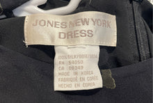 Load image into Gallery viewer, Jones New York Womens Black Floral Sleeveless Round Neck Shift Dress No Size
