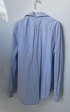Load image into Gallery viewer, Calvin Klein Mens Blue Printed Long Sleeve Collared Button-Up Shirt Size M