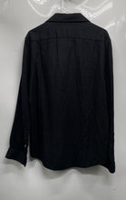 Load image into Gallery viewer, Michael Kors Mens Black Slim Fit Collared Long Sleeve Dress Shirt Size L