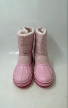 Load image into Gallery viewer, Lands' End Girls Pink Waterproof Round Toe Hook And Loop Snow Boots Size 6M