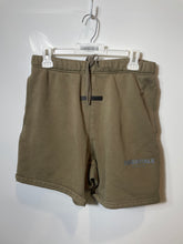Load image into Gallery viewer, Essentials Mens Brown Flat Front Elastic Waist Drawstring Sweat Shorts Size S