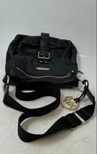 Load image into Gallery viewer, Michael Kors Womens Black Leather Charm Inner Pocket Crossbody Handbag