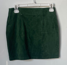 Load image into Gallery viewer, Forever 21 Womens Green Flat Front Regular Fit Double Zipper Mini Skirt Size S