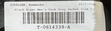 Load image into Gallery viewer, Black Rivet Mens Dark Gray Long Sleeve Pockets Hooded Full Zip Jacket Size L
