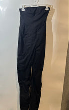 Load image into Gallery viewer, Zara Womens Black Strapless Side Zip Straight Leg One-Piece Jumpsuit Size XS