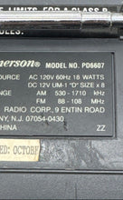 Load image into Gallery viewer, Emerson PD6607 Black CD Cassette AM-FM Radio Stereo Wired Boombox