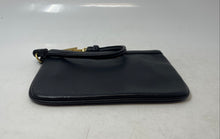 Load image into Gallery viewer, Calvin Klein Womens Black Leather Card Slots Detachable Strap Wristlet Wallet