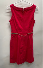 Load image into Gallery viewer, Tommy Hilfiger Womens Pink Sleeveless Belted Sheath Dress Size 2 With Tag