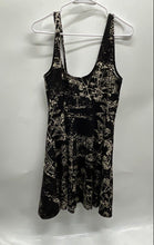 Load image into Gallery viewer, Desigual Womens Black Beige Printed Square Neck Sleeveless A-Line Dress Size XL