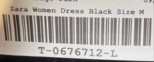 Load image into Gallery viewer, Zara Womens Black Long Sleeve Turtleneck Pullover Sweater Dress Size Medium
