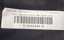 Load image into Gallery viewer, Karl Lagerfeld Mens Black Cotton Short Sleeve Crew Neck Pullover T-Shirt Size S
