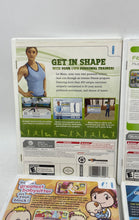 Load image into Gallery viewer, Set Of 4 Pieces Mixed Variety Nintendo Wii Fitness Family Video Games Not Tested