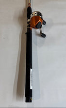 Load image into Gallery viewer, Shakespeare Mens Orange Black Spincast Reel Equipment Pro Fishing Rod