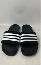 Load image into Gallery viewer, Adidas Unisex Adilette JS4313 Black White Open Toe Slip-On Slide Sandals Size 11