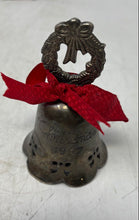 Load image into Gallery viewer, International Silver Co.Silver Plated Christmas 1997 Bell Wreath Ornaments 2 Pcs