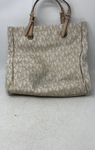 Load image into Gallery viewer, Michael Kors Womens Beige Charm Inner Pockets Shoulder Handbag