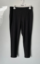 Load image into Gallery viewer, Chico's Womens Black Polka Dot Print Elastic Waist Stretch Ankle Pants Size 0