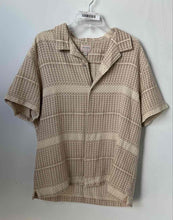 Load image into Gallery viewer, Guess Mens Beige Arrow Jacquard Printed Cotton Collared Button-Up Shirt Size XL