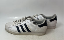 Load image into Gallery viewer, Adidas Mens Superstar White Black Lace-Up Low Top Sneakers Shoes Size 10.5