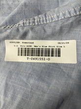 Load image into Gallery viewer, U.S. Polo Assn. Mens Blue Short Sleeve Collared Button-Up Shirt Size Large