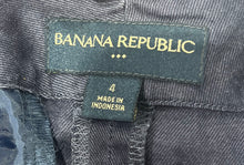 Load image into Gallery viewer, Banana Republic Womens Navy Blue Belted A-Line Skirt Size 4