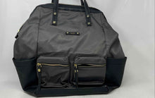 Load image into Gallery viewer, Tutilo Womens Black Gray Inner Pockets Adjustable Strap Shoulder Backpack