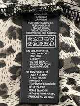 Load image into Gallery viewer, Forever 21 Womens Black White Animal Print Sleeveless Button-Up Shirt Size M