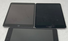 Load image into Gallery viewer, Lot Of 3 Pcs Apple iPads Touchscreen Mixed Tablets Not Tested Locked For Parts