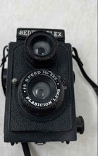 Load image into Gallery viewer, Vintage Bedfordflex Black Double Lens Reflex Camera With Strap No Tested