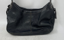 Load image into Gallery viewer, Fossil Womens Black Leather Card Holder Inner Pocket Zipper Medium Shoulder Bag