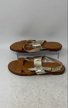 Load image into Gallery viewer, Cole Haan Womens Fawn Brown Gold Tone Slingback Sandals Size 6.5B