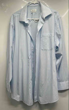 Load image into Gallery viewer, Calvin Klein Mens White Blue Check Long Sleeve Dress Shirt Size XL 17-17.5 32/33