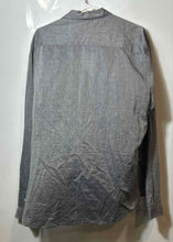Load image into Gallery viewer, H&M Mens Gray Cotton Long Sleeve Collared Button-Up Shirt Size XL